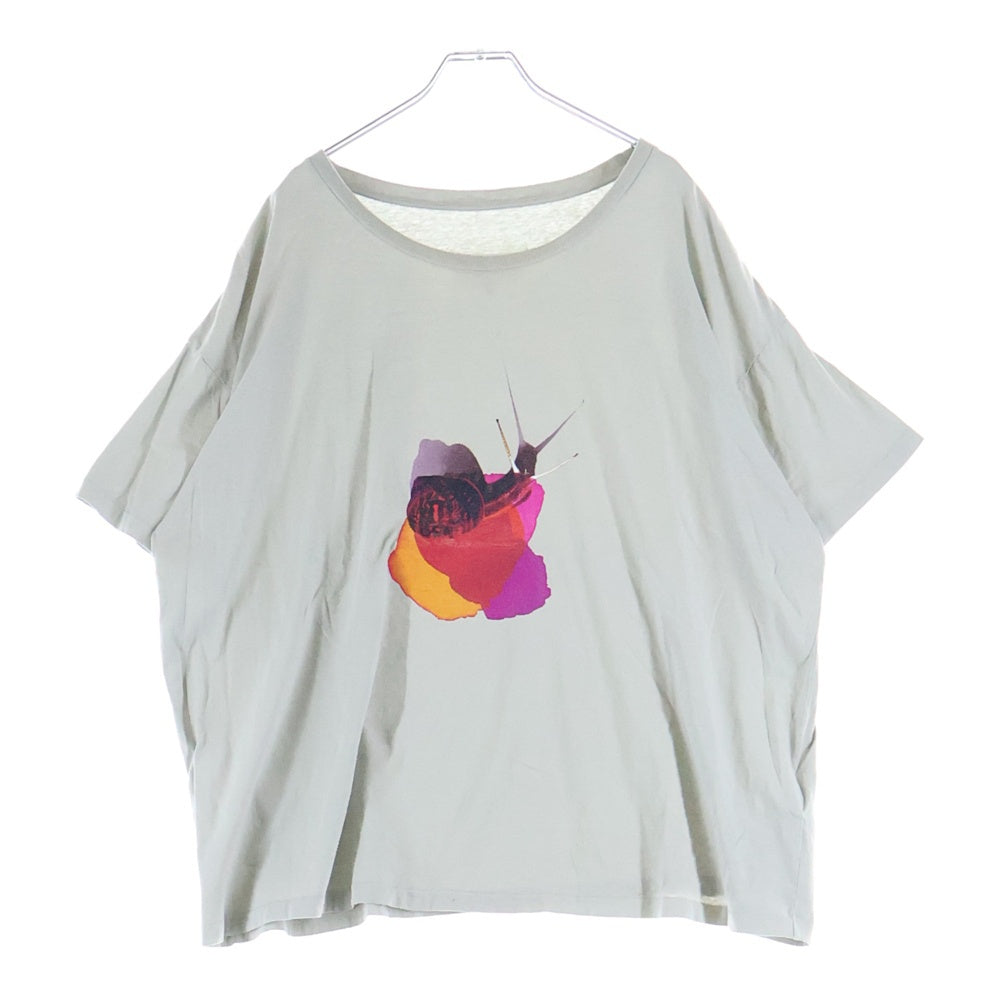 Maison Margiela(メゾンマルジェラ) 25SS フロントプリント クルーネック半袖Tシャツ カットソー グレー S50GC0711 S24575