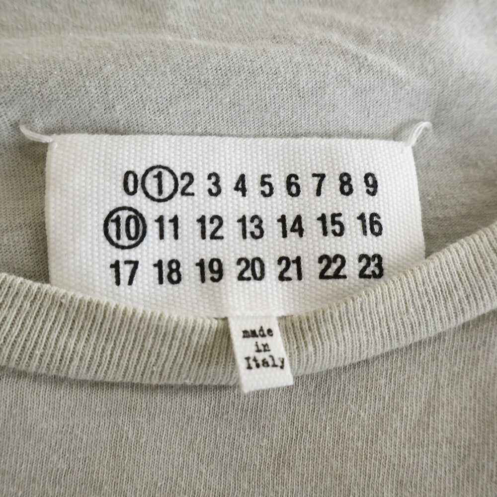 Maison Margiela(メゾンマルジェラ) 25SS フロントプリント クルーネック半袖Tシャツ カットソー グレー S50GC0711 S24575