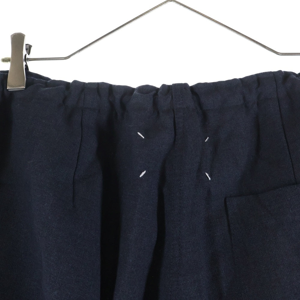 Maison Margiela(メゾンマルジェラ) 25AW 裾スリッド イージーワイドパンツ ネイビー S50KA0690 M35535