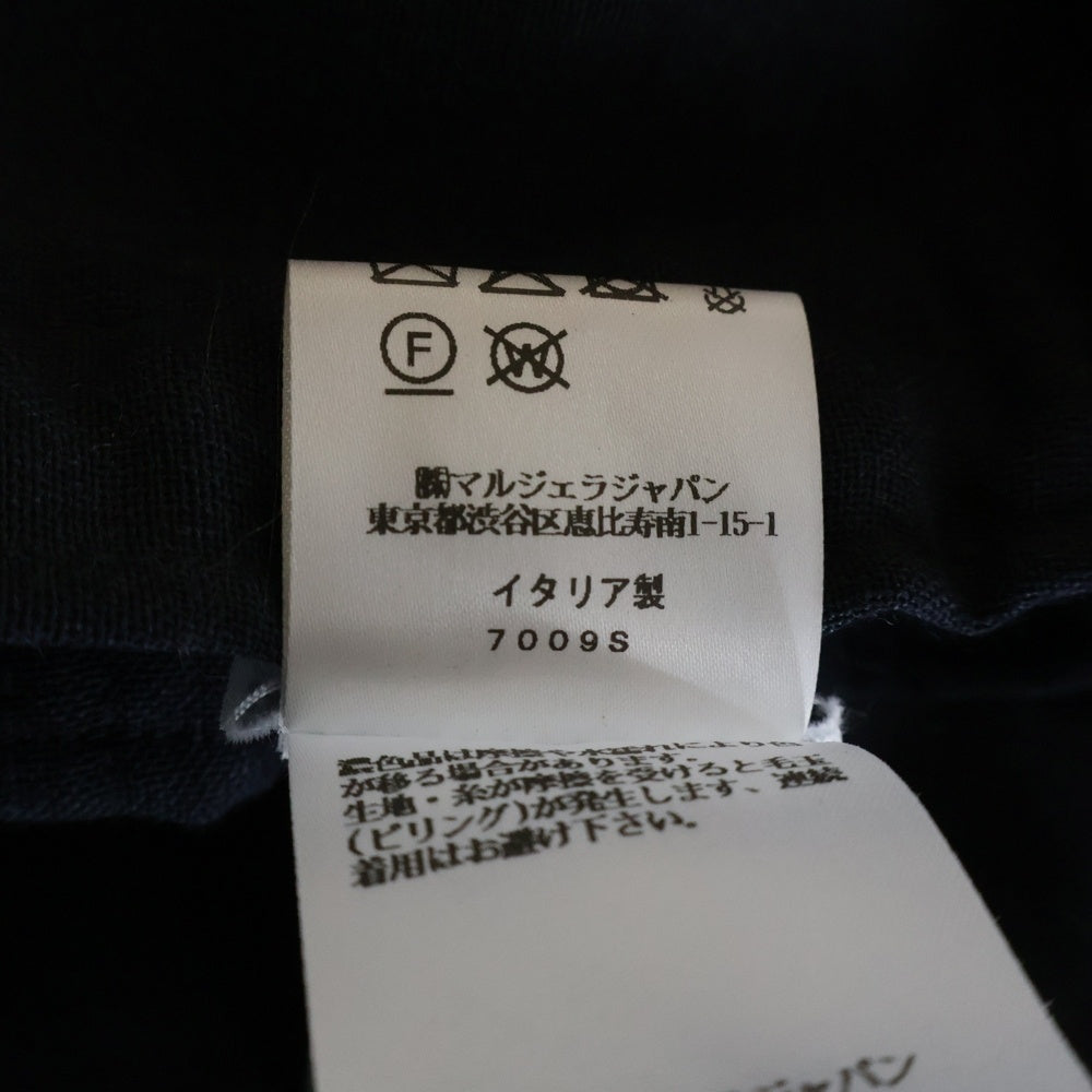 Maison Margiela(メゾンマルジェラ) 25AW 裾スリッド イージーワイドパンツ ネイビー S50KA0690 M35535
