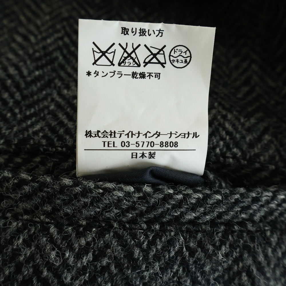 Harris Tweed(ハリスツイード) ウール キュプラ裏地 ノッチドラペル シングルテーラードジャケット グレー 133-1512