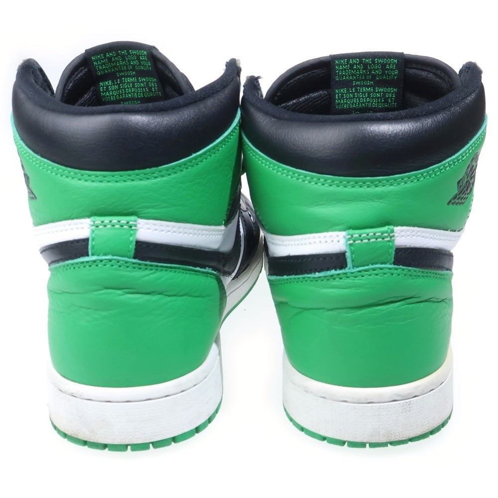 NIKE(ナイキ) NIKE AIR JORDAN 1 RETRO HIGH OG エアジョーダン1 レトロ ハイカットスニーカー US9.5/27.5cm グリーン/ブラック/ホワイト DZ5485-031
