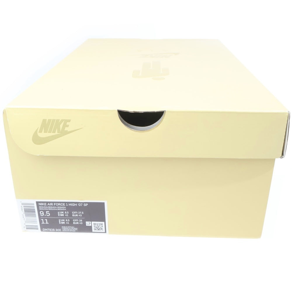 NIKE(ナイキ) ×BILLIE EILISH AIR FORCE 1 HIGH '07 SP SEQUOIA ビリーアイリッシュ エアフォース セコイア ハイカットスニーカー グリーン US9.5/27.5cm DM7926-300