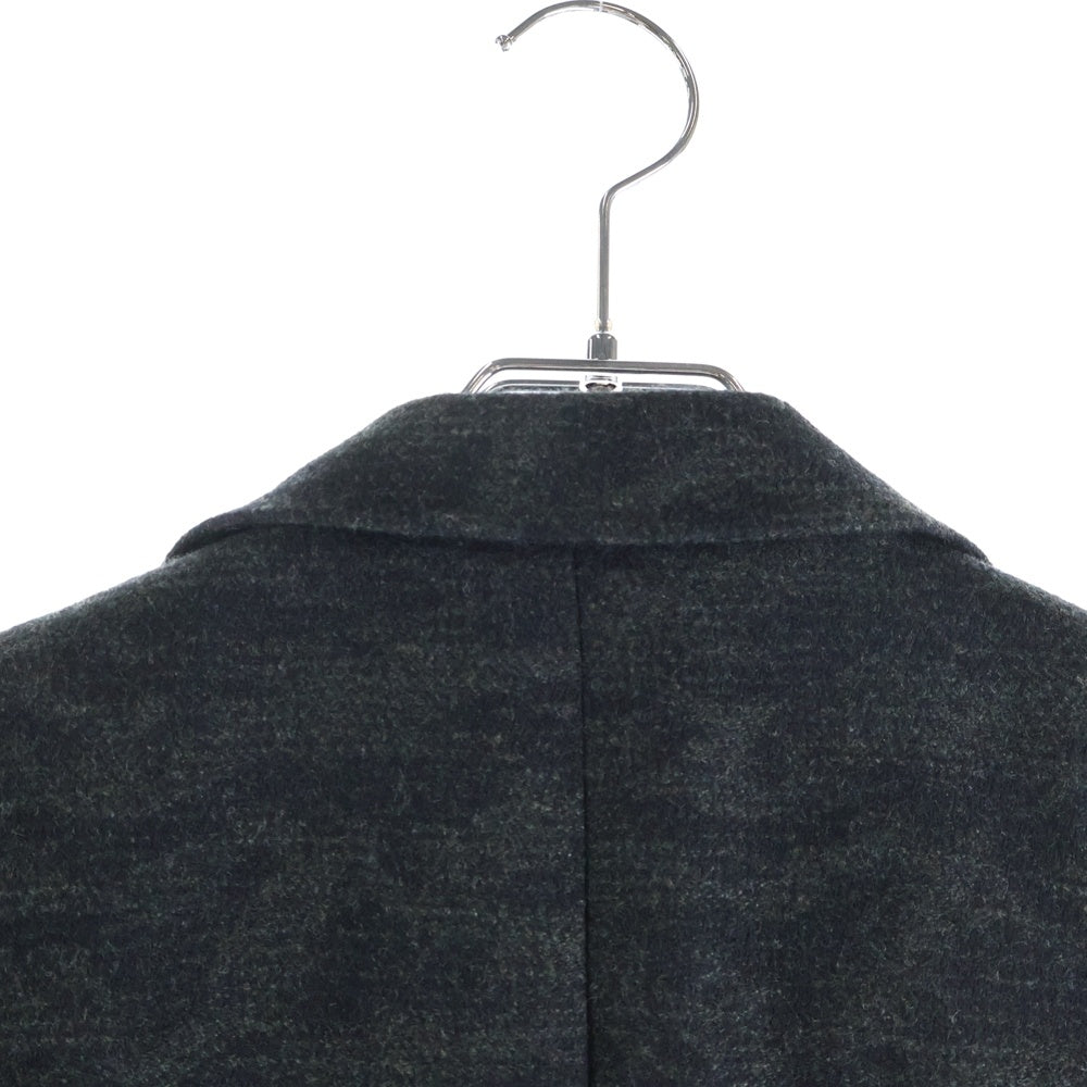 COMME des GARCONS HOMME DEUX(コムデギャルソン オムドゥ) 12AW 迷彩柄 異素材ポケット ウール シングルテーラードジャケット ブラック/カーキ DJ-J025 AD2012