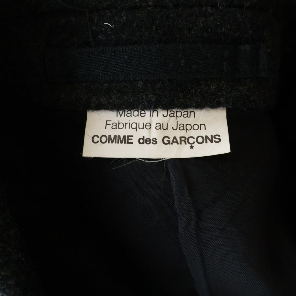 COMME des GARCONS HOMME DEUX(コムデギャルソン オムドゥ) 12AW 迷彩柄 異素材ポケット ウール シングルテーラードジャケット ブラック/カーキ DJ-J025 AD2012