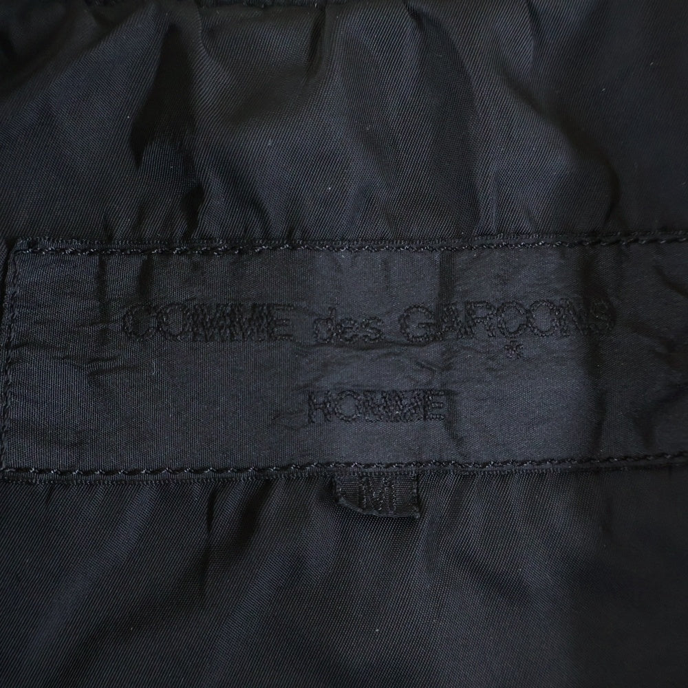 COMME des GARCONS HOMME(コムデギャルソンオム) 10AW ポリ縮絨 アームポケット ダブルライダースジャケット ブラック HF-J055 AD2010