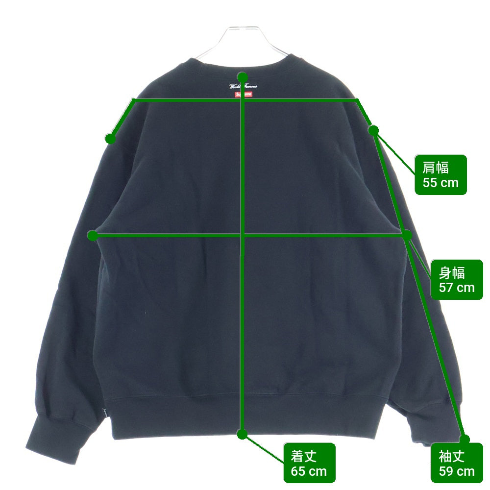 SUPREME(シュプリーム) 20AW Aerial Crewneck エアリアル クルーネックスウェットトレーナー ブラック