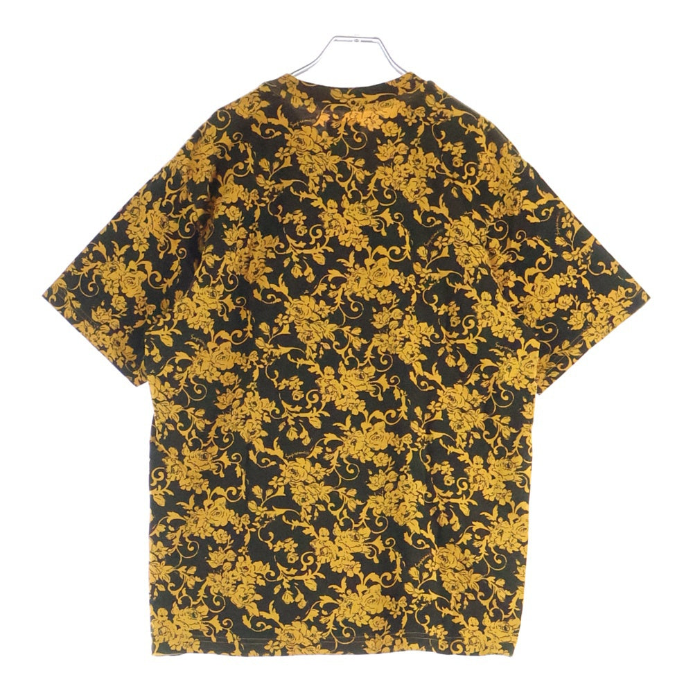 SUPREME(シュプリーム) 20SS Small Box Tee Black Floral スモール ボックスロゴ ブラック フローラル クルーネック半袖Tシャツ カットソー イエロー/ブラック