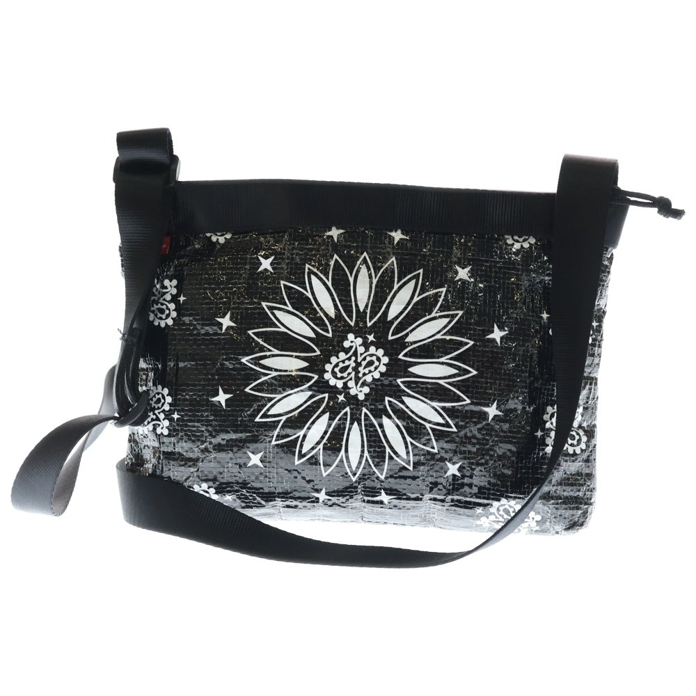 SUPREME(シュプリーム) 21SS Bandana Tarp Side Bag バンダナ タープ サイド ショルダーバッグ ブラック レディース