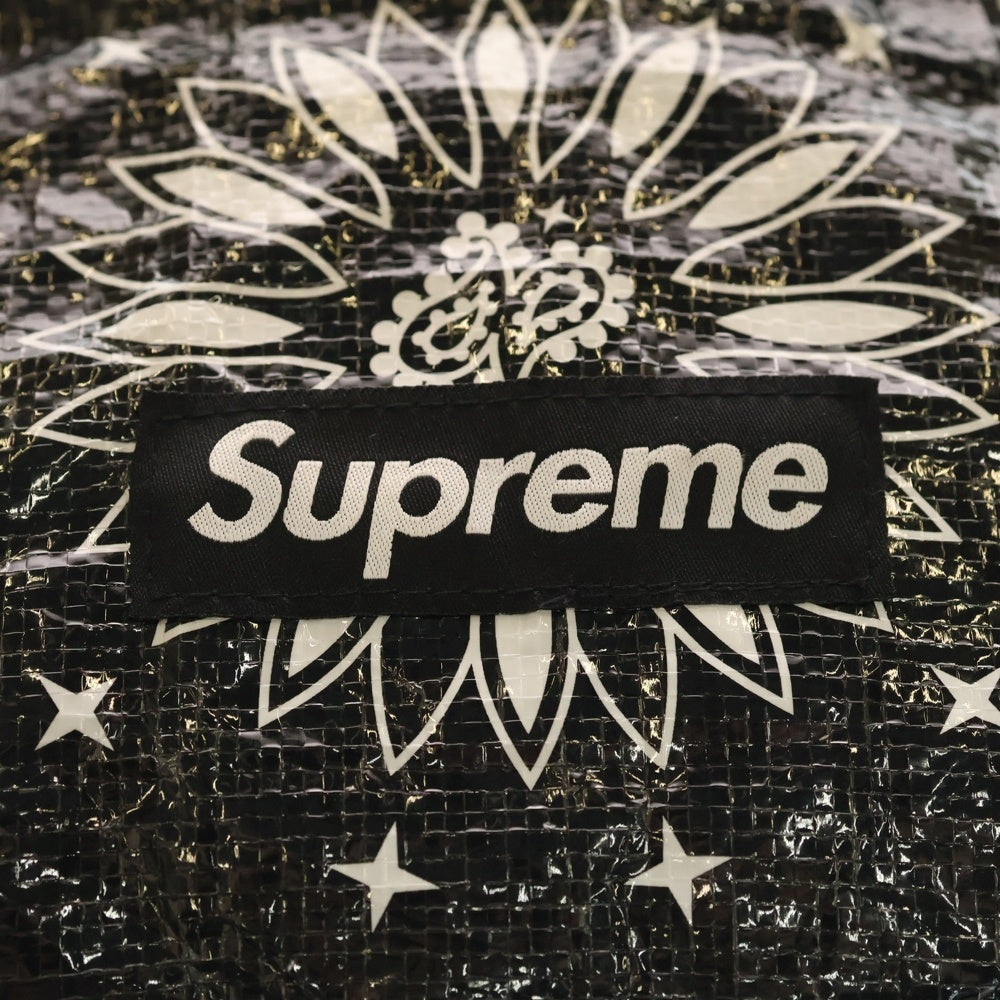 SUPREME(シュプリーム) 21SS Bandana Tarp Side Bag バンダナ タープ サイド ショルダーバッグ ブラック レディース