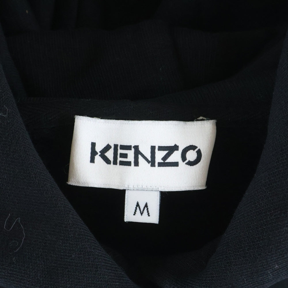 KENZO(ケンゾー) フロントロゴ タイガー刺繍 プルオーバースウェットパーカー フーディー ブラック FB62SW8714XA