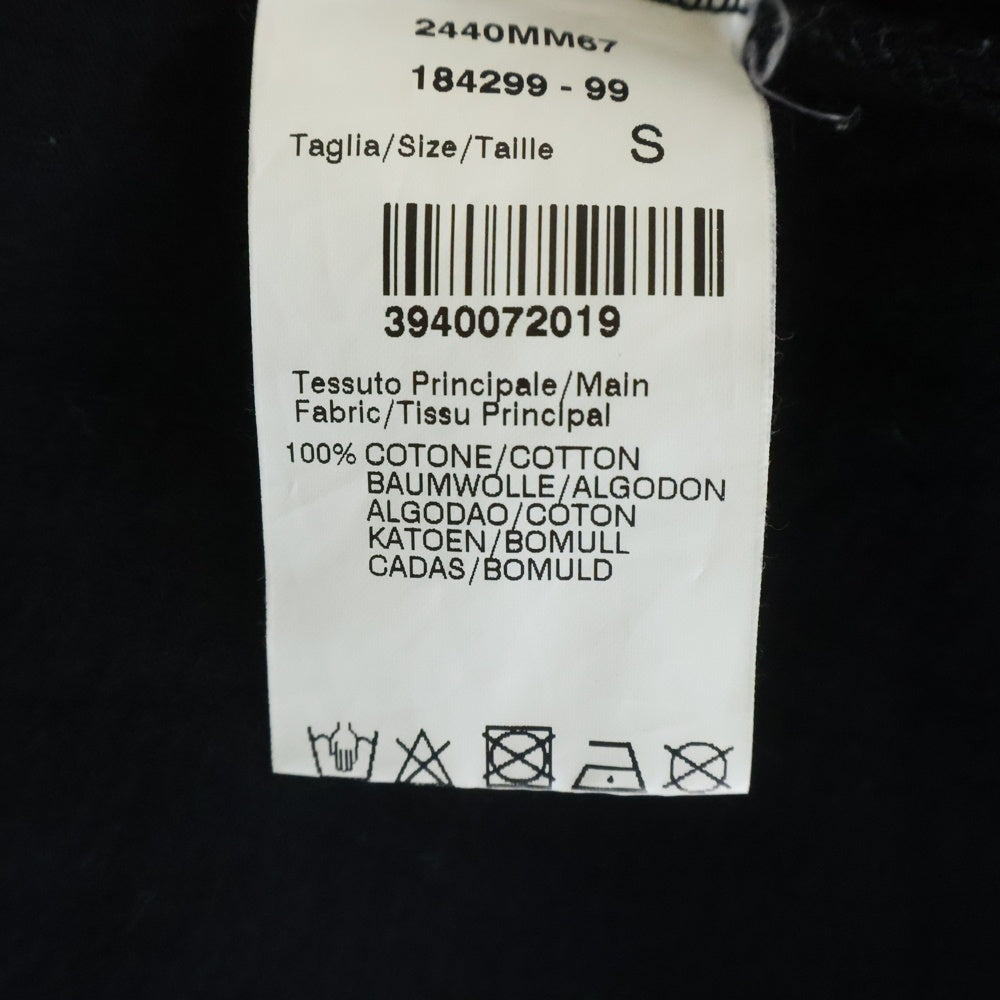 MSGM(エムエスジーエム) フロントロゴ クルーネック半袖Tシャツ カットソー ブラック 2440MM67
