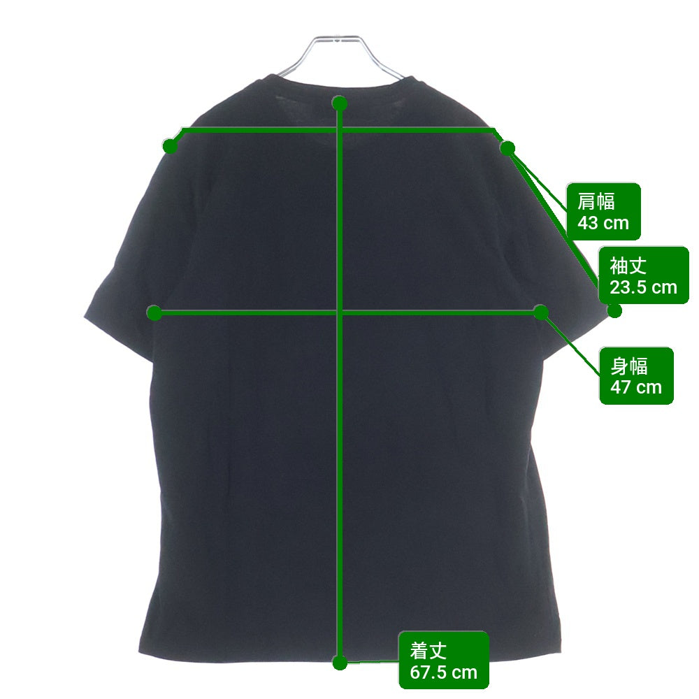 MSGM(エムエスジーエム) フロントロゴ クルーネック半袖Tシャツ カットソー ブラック 2440MM67