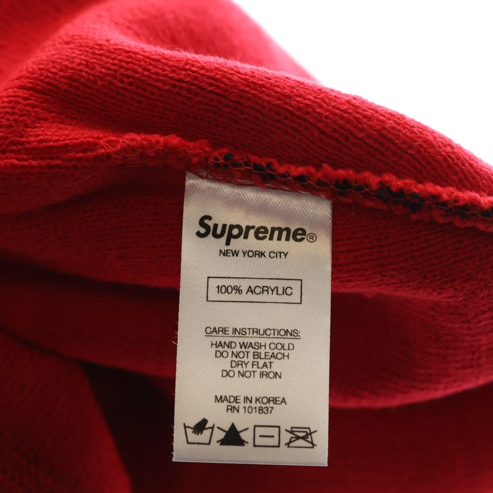 SUPREME(シュプリーム) 21SS New York Beanie ニューヨーク ビーニー アクリルニットキャップ レッド/ブラック