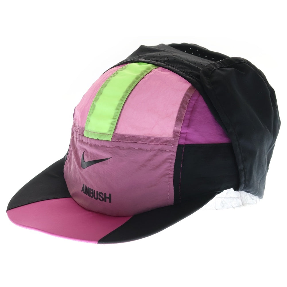 NIKE(ナイキ) ×AMBUSH アンブッシュ ナイロン ジェット キャップ 帽子 ピンク CU4299-693 レディース
