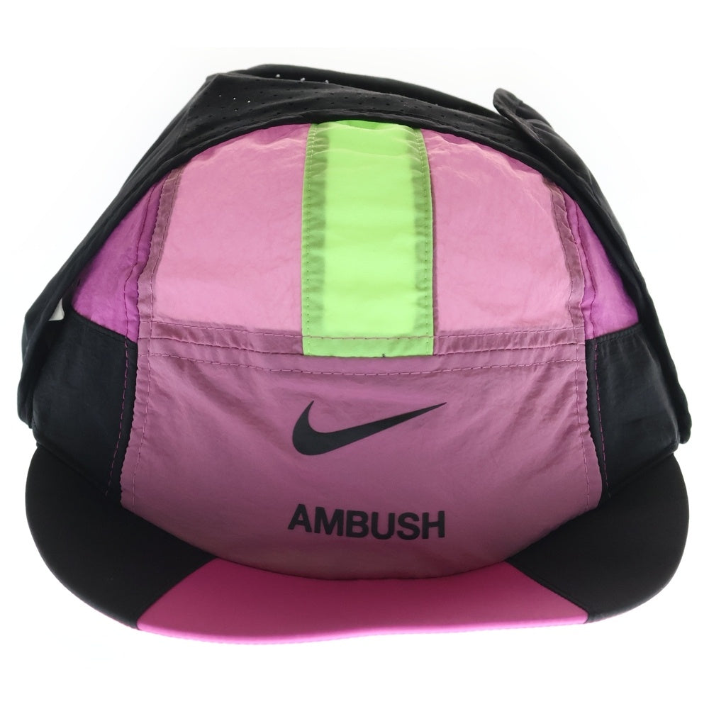 NIKE(ナイキ) ×AMBUSH アンブッシュ ナイロン ジェット キャップ 帽子 ピンク CU4299-693 レディース
