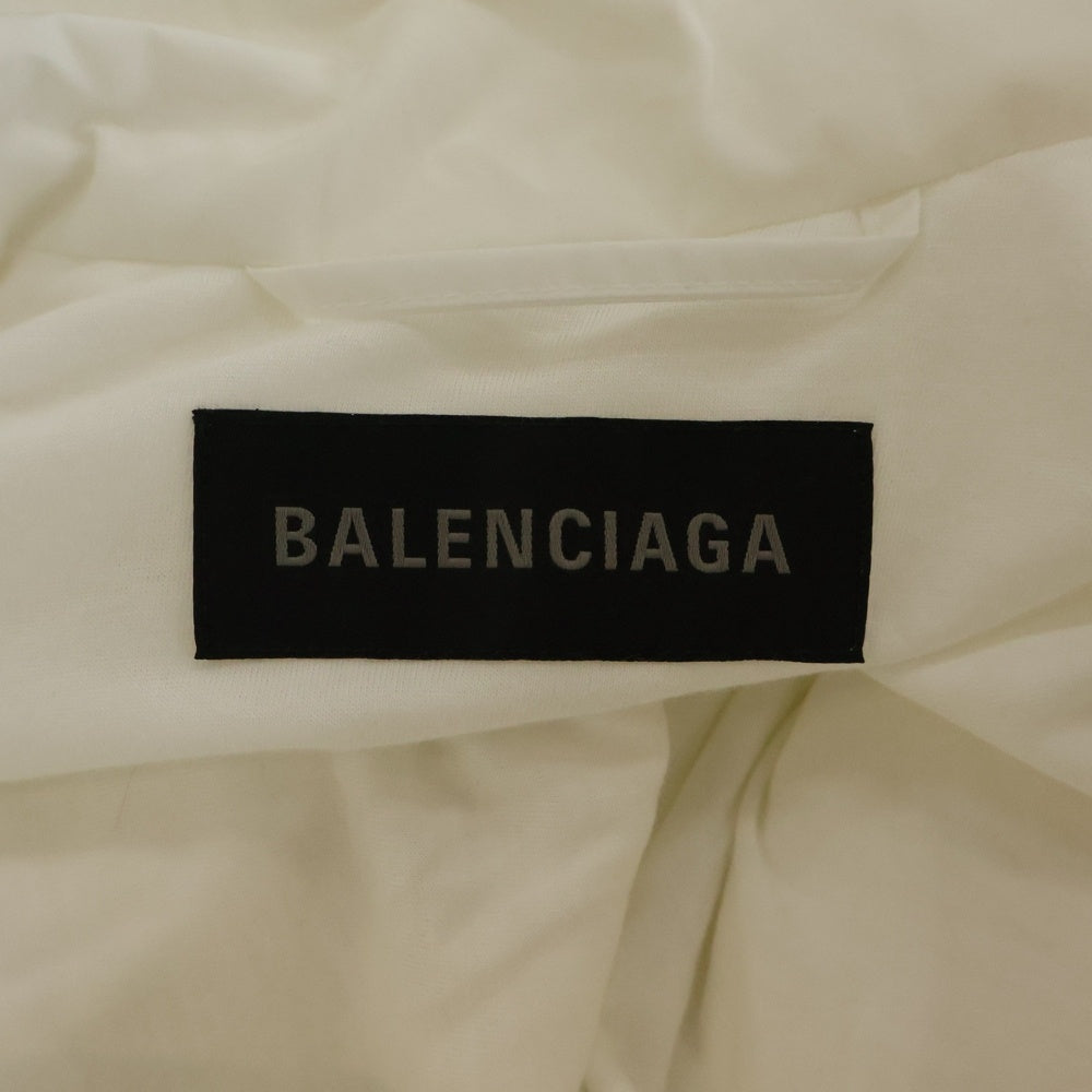 BALENCIAGA(バレンシアガ) SOCCER PARIS サッカー パリ フロントエンブロイダリーロゴ ジップアップジャケット ホワイト 780884 TPQ38