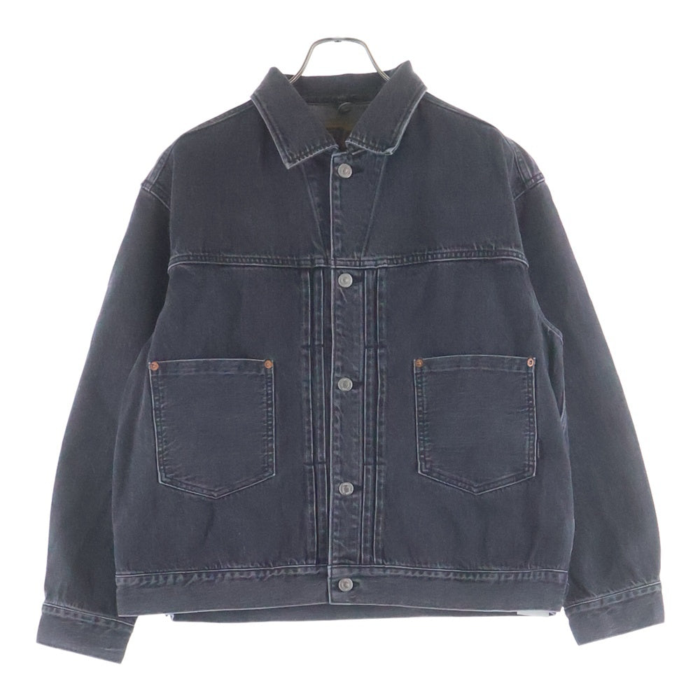 RADIALL(ラディアル) 25SS CLASSIC 350 TOP-TRUCKER JACKET デニムトラッカージャケット ブラック RAD-25SS-JK002-02