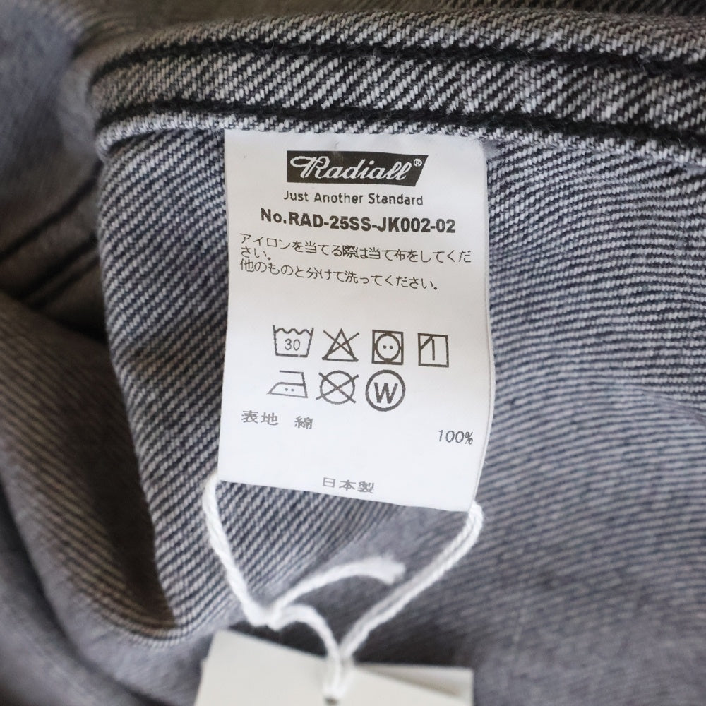 RADIALL(ラディアル) 25SS CLASSIC 350 TOP-TRUCKER JACKET デニムトラッカージャケット ブラック RAD-25SS-JK002-02