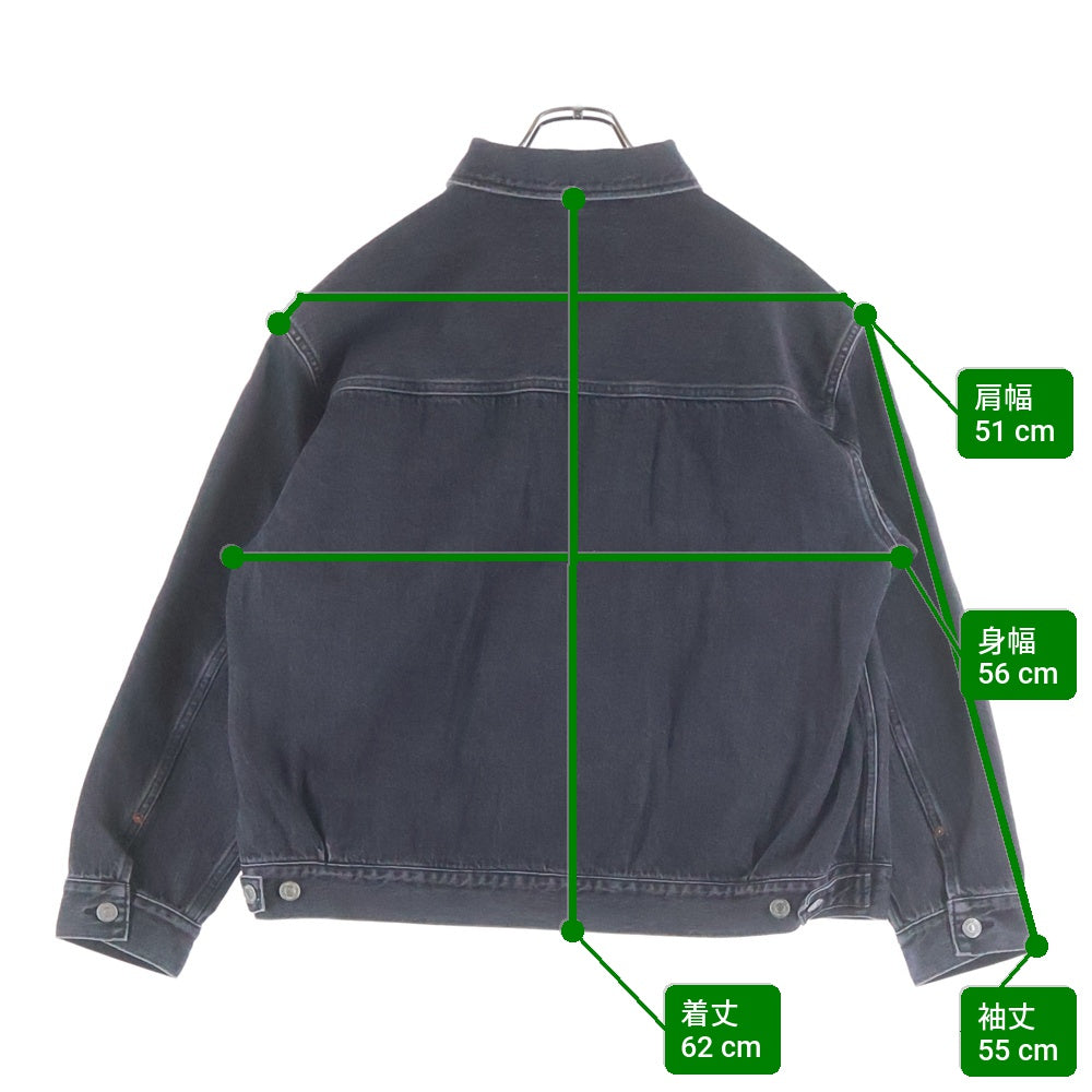 RADIALL(ラディアル) 25SS CLASSIC 350 TOP-TRUCKER JACKET デニムトラッカージャケット ブラック RAD-25SS-JK002-02