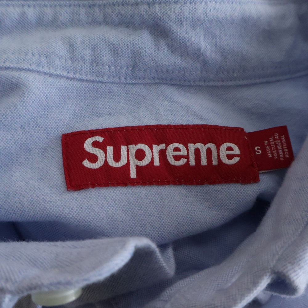 SUPREME(シュプリーム) 25AW Loose Fit Flannel Oxford Shirt ルーズフィット フランネル オックスフォード長袖シャツ ブルー