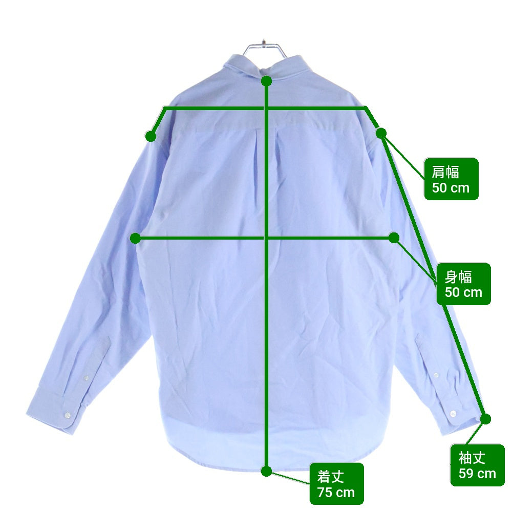 SUPREME(シュプリーム) 25AW Loose Fit Flannel Oxford Shirt ルーズフィット フランネル オックスフォード長袖シャツ ブルー