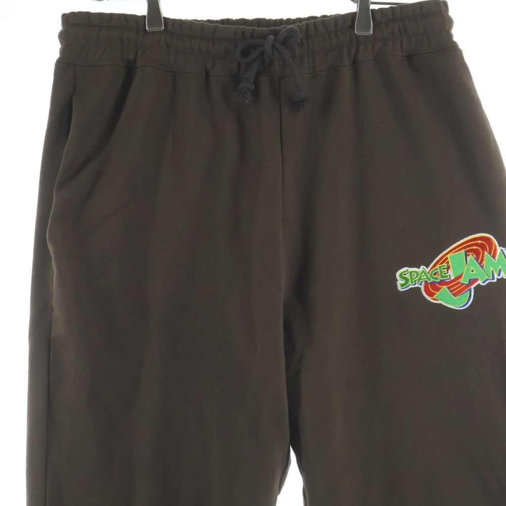 WIND AND SEA(ウィンダンシー) ×SPACE JAM TRACK PANT スペースジャム エンブロイダリーデザイン トラック スウェットパンツ ブラウン WDS-C-SJM-26-Q2-PT-01