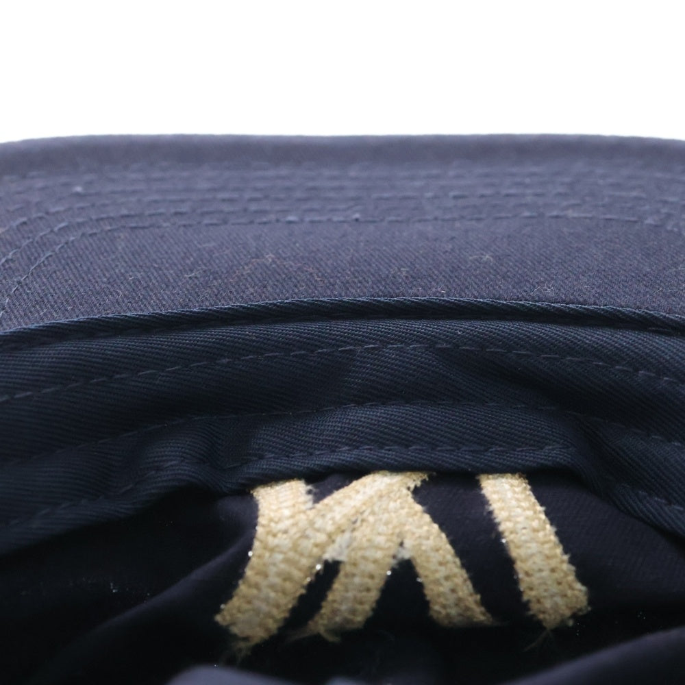 NO BRAND(ノーブランド) Monday suck マンデーサック エンブロイダリーロゴデザイン アジャスター付き ベースボールキャップ ネイビー