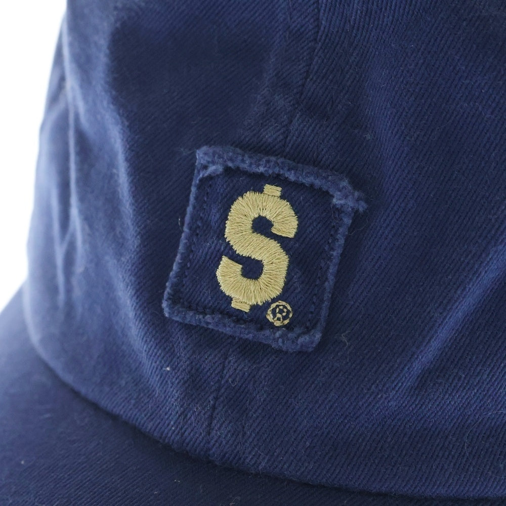 SUPREME(シュプリーム) 23SS＄Patch 6-Panel ドルマークデザイン 6パネル ベースボールキャップ 帽子 ブルー