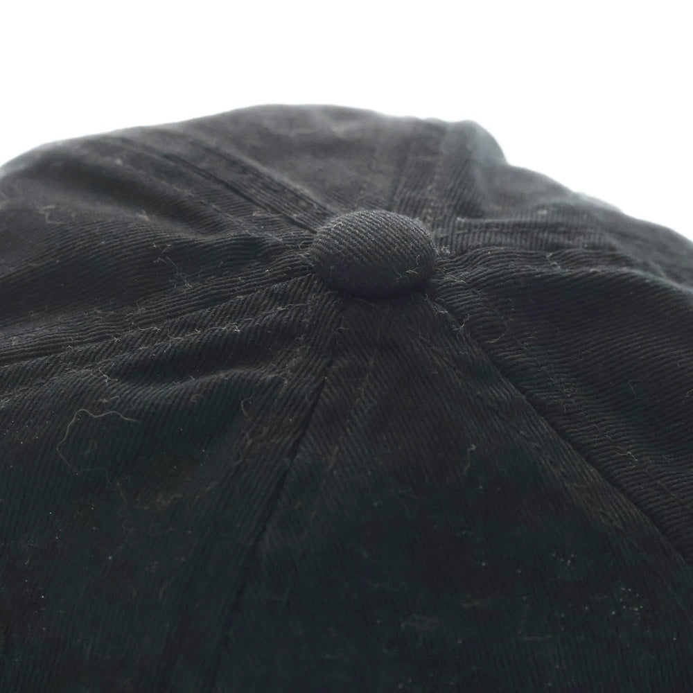 Acne Studios(アクネ ストゥディオズ) COTTON BASEBALL CAP コットン 6パネル ベースボールキャップ 帽子 ブラック FN-UX-HATS000148