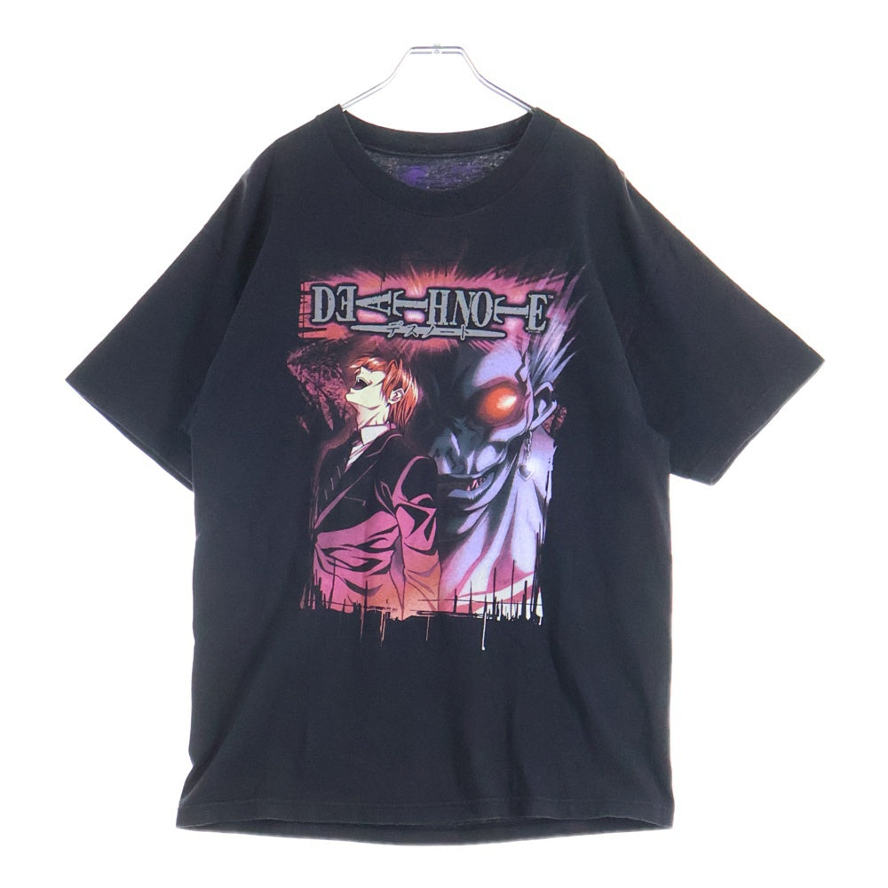 VINTAGE(ヴィンテージ) 00S VINTAGE DEATH-NOTE KIRA&RYU-KU TEE ヴィンテージ デスノート キラ リューク フロントプリントTシャツ 半袖クルーネックカットソー ブラック