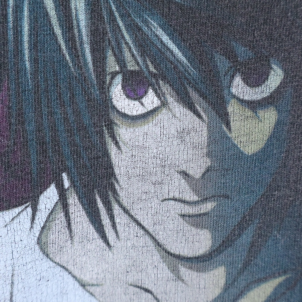 VINTAGE(ヴィンテージ) 00S VINTAGE DEATH-NOTE L TEE ヴィンテージ デスノート エル フロントプリントTシャツ 半袖クルーネックカットソー ブラック