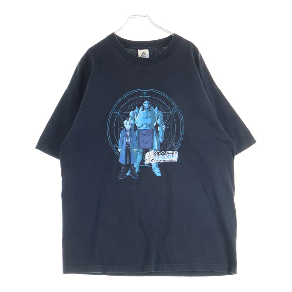 VINTAGE(ヴィンテージ) 00S VINTAGE FULLMETAL-ALCHEMIST TEE ヴィンテージ 鋼の錬金術師 ALSTYLEタグ フロントプリントTシャツ 半袖クルーネックカットソー ブラック