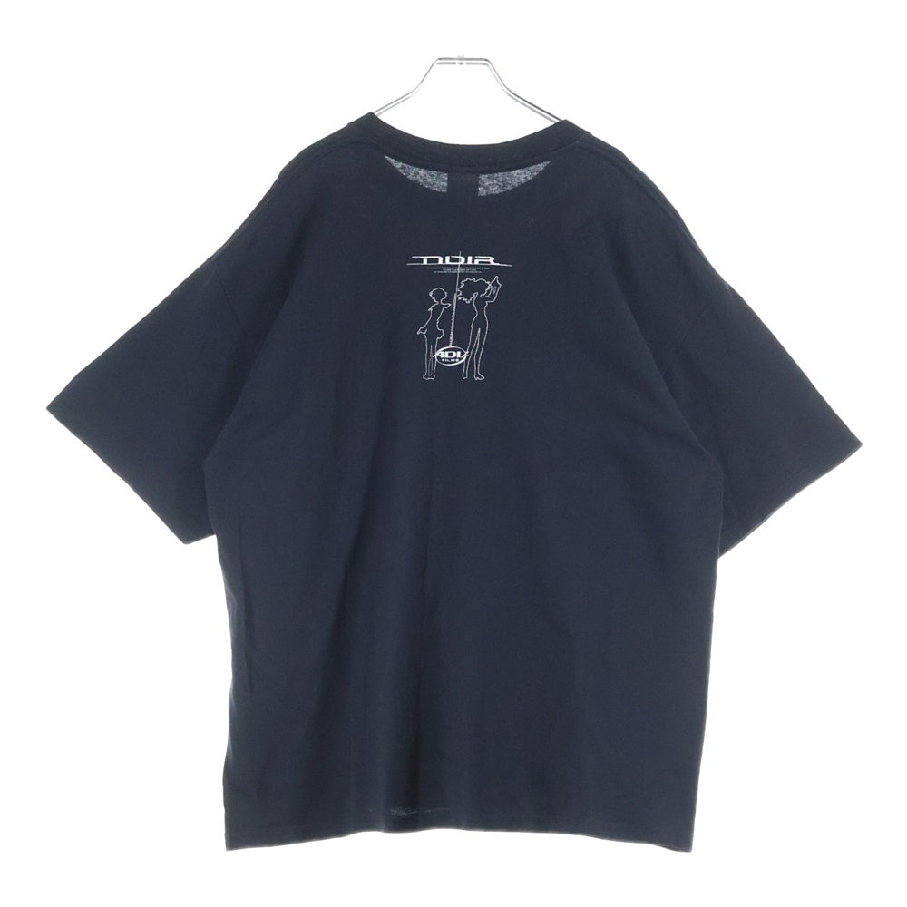 VINTAGE(ヴィンテージ) 00S VINTAGE NOIR KIRIKA YUUMURA 2001 TEE ヴィンテージ ノワール 夕叢霧香 GILDANタグ 両面プリントTシャツ 半袖クルーネックカットソー ブラック