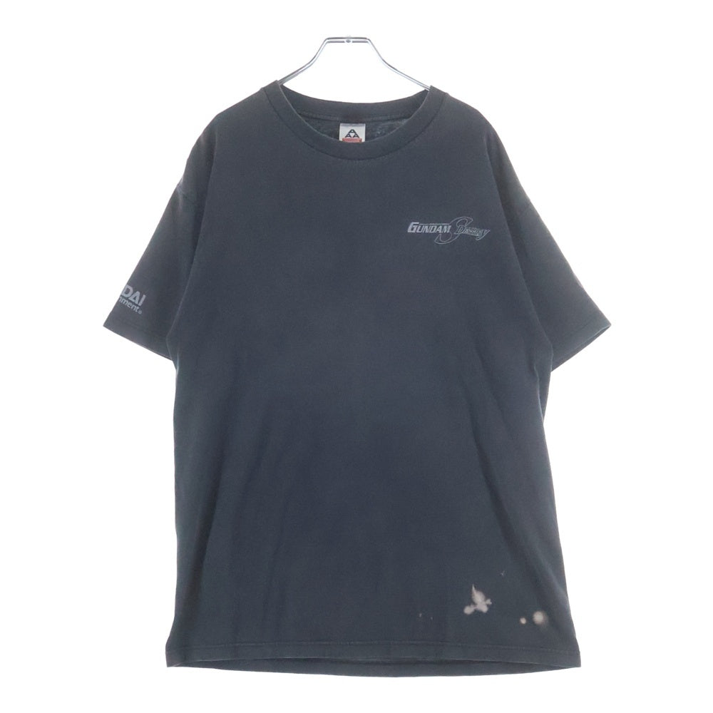 VINTAGE(ヴィンテージ) 00S VINTAGE GUNDAM SEED DESTINY ヴィンテージ 機動戦士ガンダム シードデスティニー 両面プリントTシャツ 半袖クルーネックカットソー ブラック