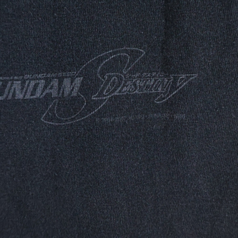 VINTAGE(ヴィンテージ) 00S VINTAGE GUNDAM SEED DESTINY ヴィンテージ 機動戦士ガンダム シードデスティニー 両面プリントTシャツ 半袖クルーネックカットソー ブラック