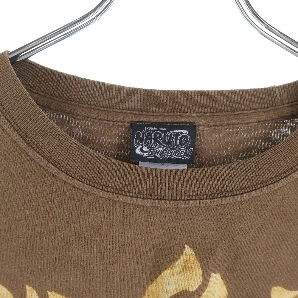 VINTAGE(ヴィンテージ) 00S VINTAGE NARUTO SHIPPUDEN GAARA TEE ヴィンテージ ナルト疾風伝 我愛羅 刺繍タグ フロントプリントTシャツ 半袖クルーネックカットソー ブラウン