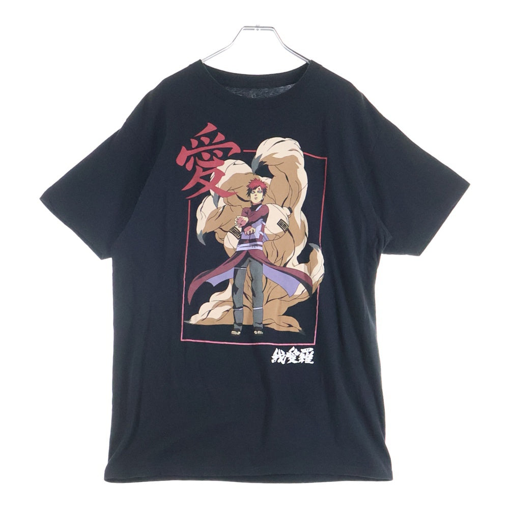 VINTAGE(ヴィンテージ) 00S VINTAGE NARUTO SHIPPUDEN GAARA TEE ヴィンテージ ナルト疾風伝 我愛羅 フロントプリントTシャツ 半袖クルーネックカットソー ブラック