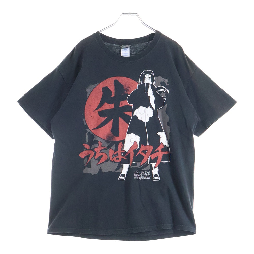 VINTAGE(ヴィンテージ) 00S VINTAGE NARUTO SHIPPUDEN UCHIHA ITACHI TEE ヴィンテージ ナルト疾風伝 うちはイタチ 刺繍タグ フロントプリントTシャツ 半袖クルーネックカットソー
