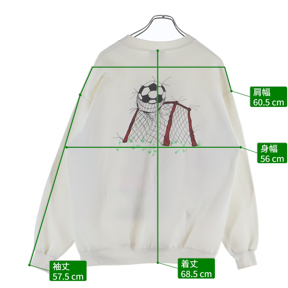 VINTAGE(ヴィンテージ) 90S ALICE IN WONDERLAND CHESHIRE CAT SWEATSHIRT ヴィンテージ 不思議の国のアリス チェシャ猫 両面プリント クルーネックスウェットトレーナー ホワイト