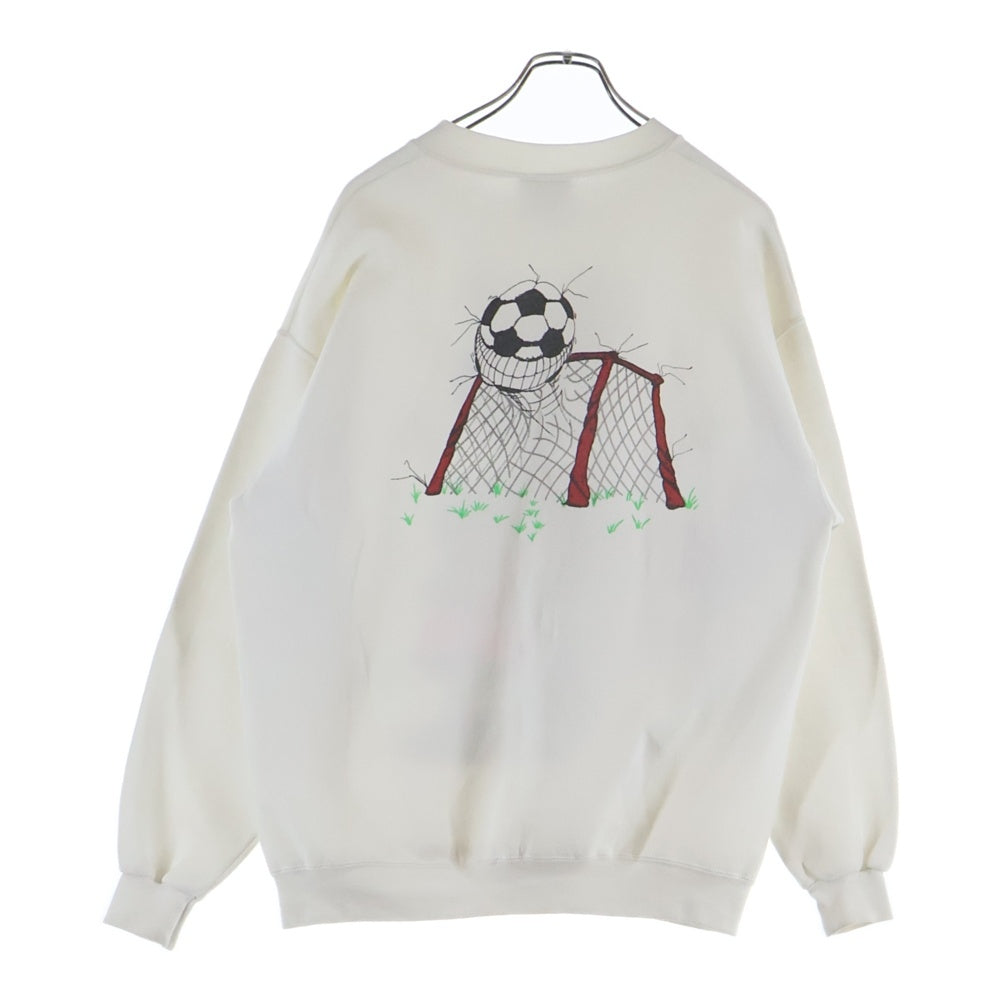 VINTAGE(ヴィンテージ) 90S ALICE IN WONDERLAND CHESHIRE CAT SWEATSHIRT ヴィンテージ 不思議の国のアリス チェシャ猫 両面プリント クルーネックスウェットトレーナー ホワイト