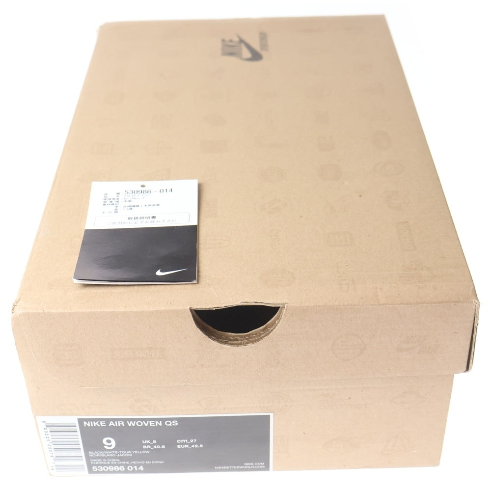 NIKE(ナイキ) AIR WOVEN QS エアウーヴン ローカットスニーカー ブラック/レッド/イエロー US9/27cm 530986-014