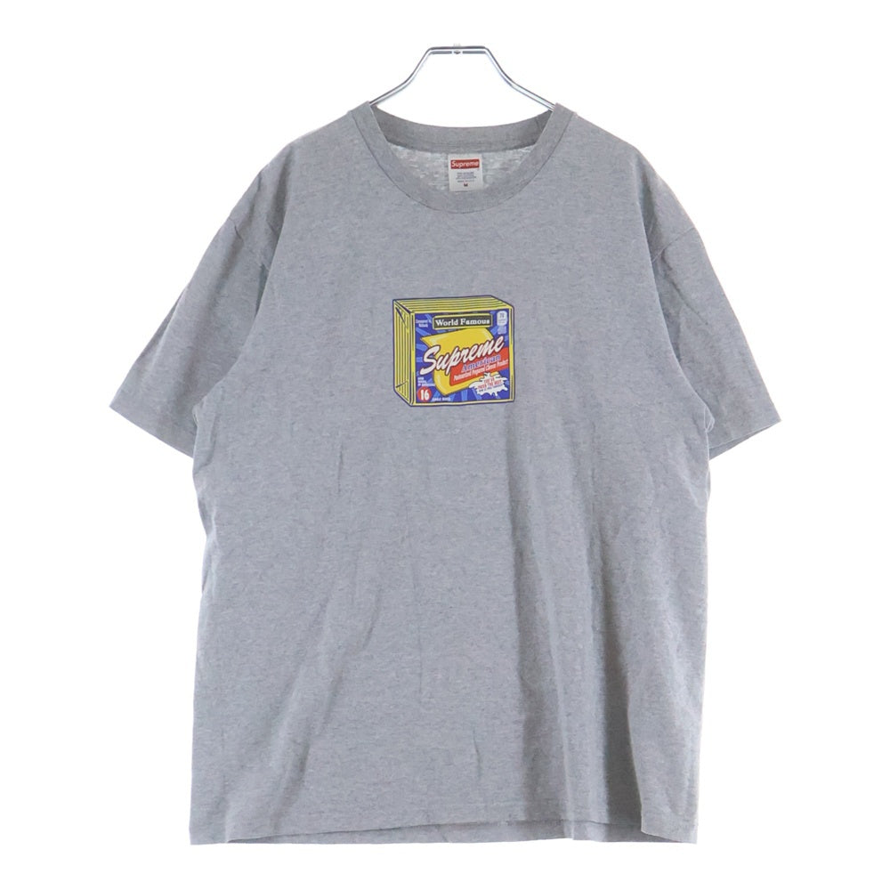 SUPREME(シュプリーム) 19AW Cheese Tee チーズ フロントプリントTシャツ 半袖クルーネックカットソー グレー