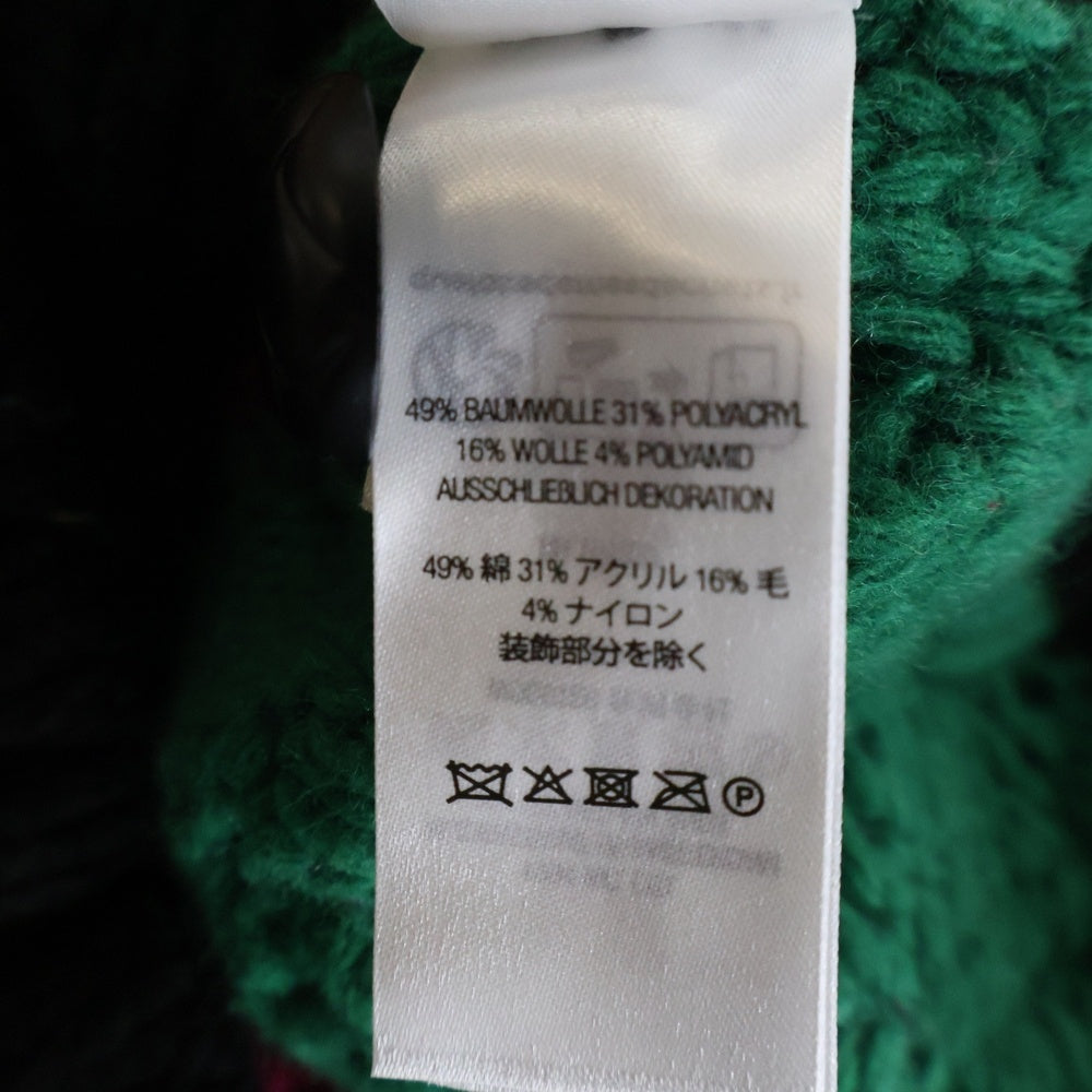 SUPREME(シュプリーム) 23AW Patchwork Cable Knit Cardigan アクリルウール混 パッチワークデザインニットカーディガン マルチ
