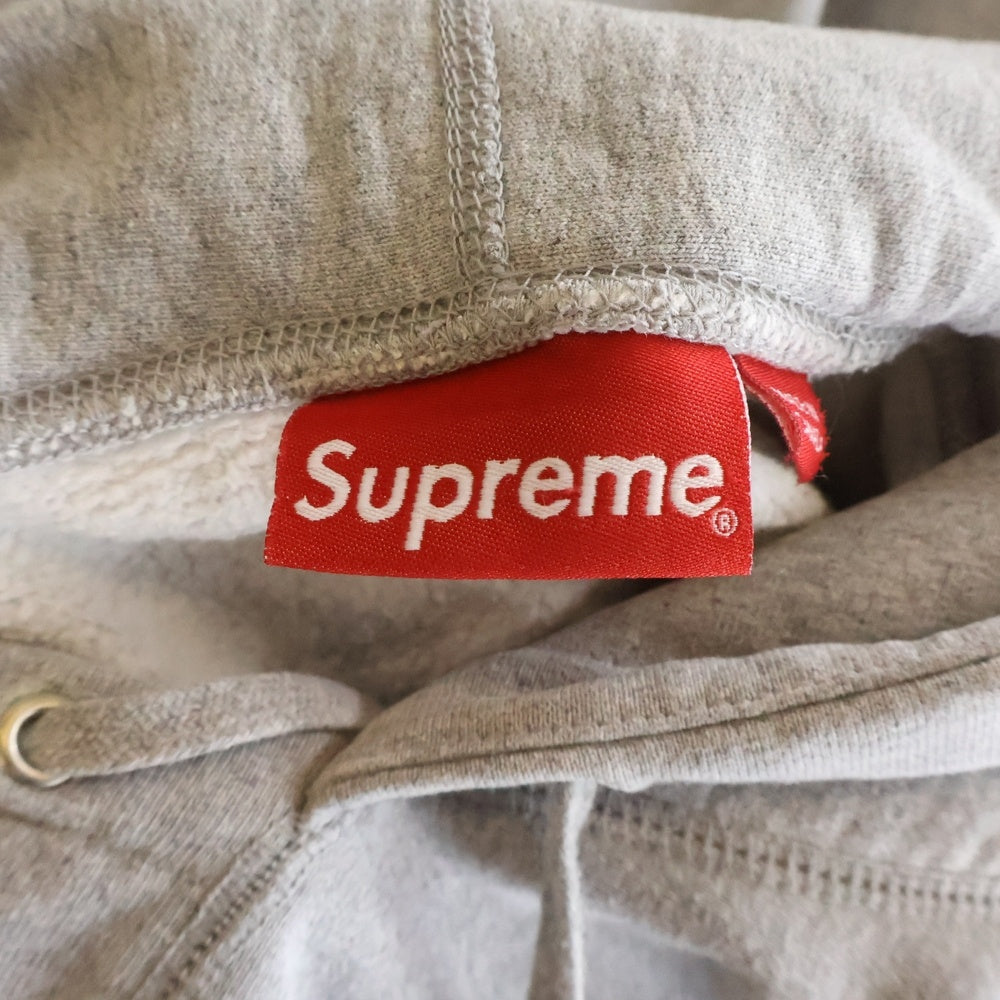 SUPREME(シュプリーム) 19AW Delta Logo Hooded Sweatshirt デルタロゴ フロントプリント プルオーバースウェットパーカー フーディー グレー