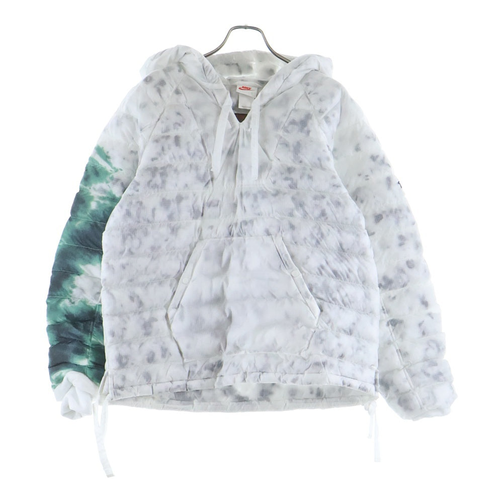 NIKE(ナイキ) ×Stussy Insulated Pullover Jacket ステューシー インシュレーテッドプルオーバー 中綿フーデッドジャケット ホワイト/グリーン DC1084-101
