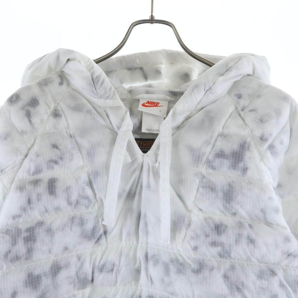 NIKE(ナイキ) ×Stussy Insulated Pullover Jacket ステューシー インシュレーテッドプルオーバー 中綿フーデッドジャケット ホワイト/グリーン DC1084-101