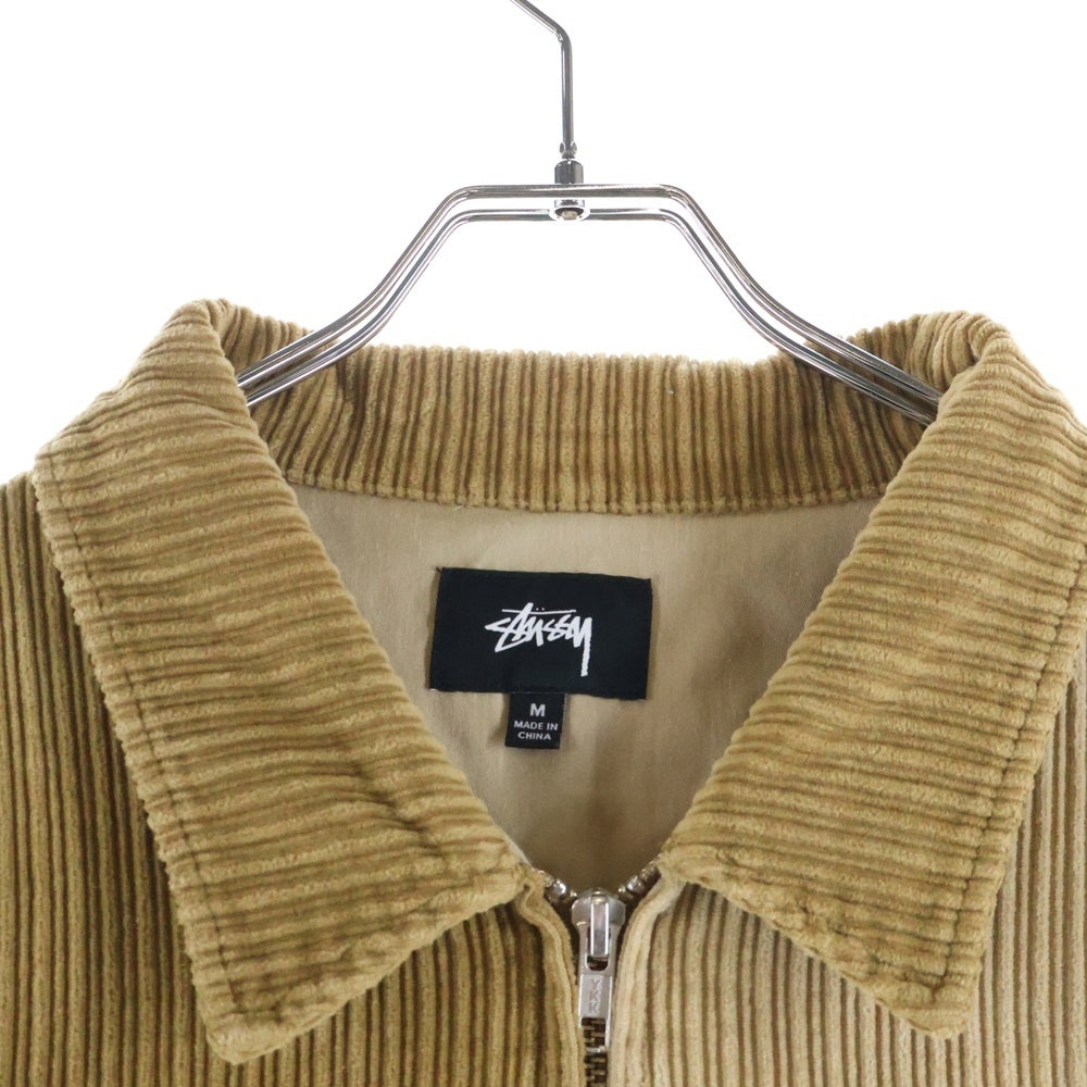 STUSSY(ステューシー) MIX CORD JACKET コーデュロイ ジップアップジャケット ブラウン 115486