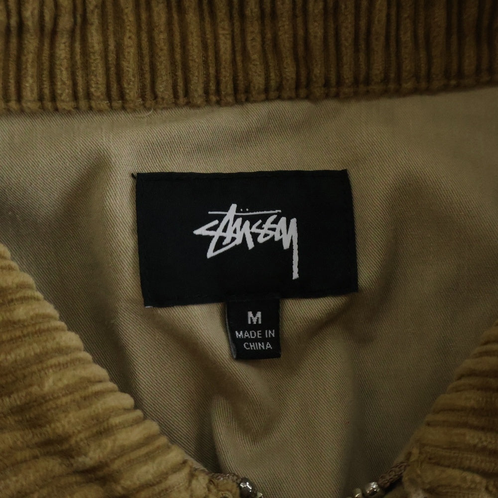 STUSSY(ステューシー) MIX CORD JACKET コーデュロイ ジップアップジャケット ブラウン 115486