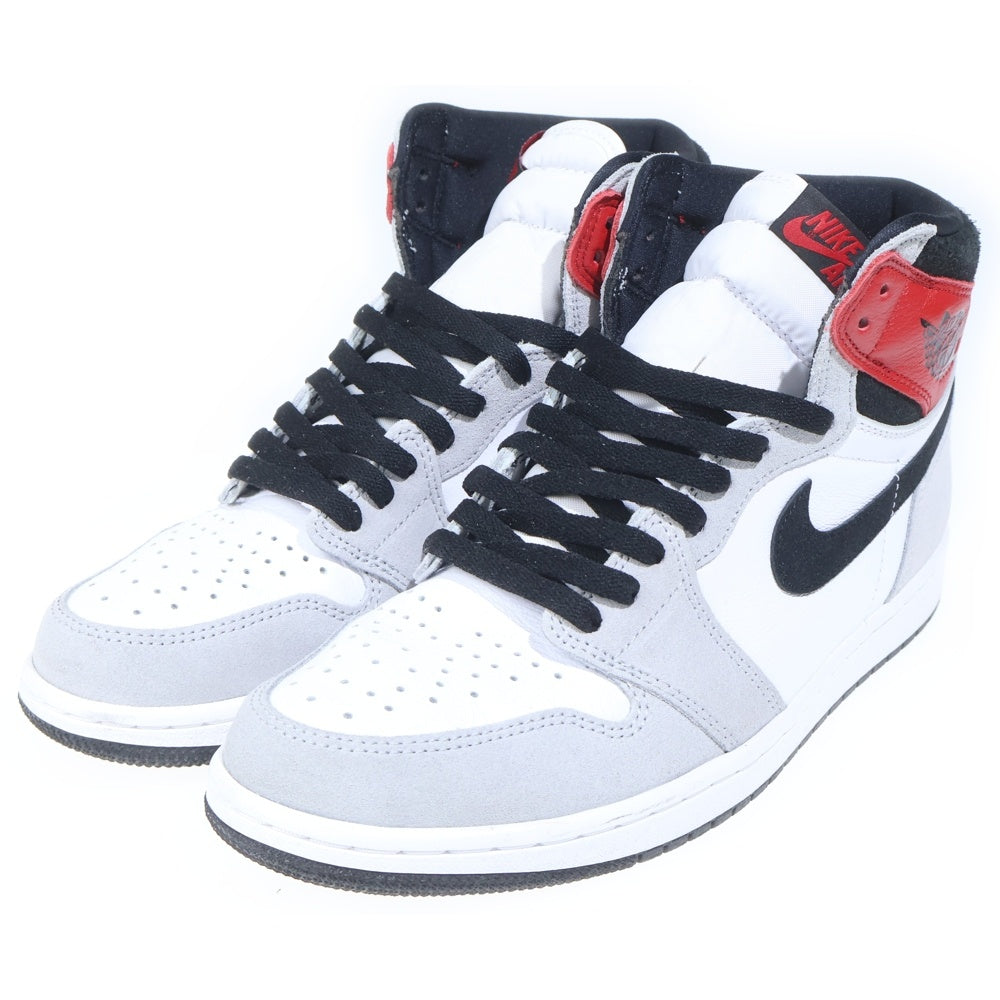 NIKE(ナイキ) AIR JORDAN 1 RETRO HIGH OG LIGHT SMOKE GREY エアジョーダン1 ライトスモークグレー ハイカットスニーカー ホワイト/グレー US10/28cm 555088-126